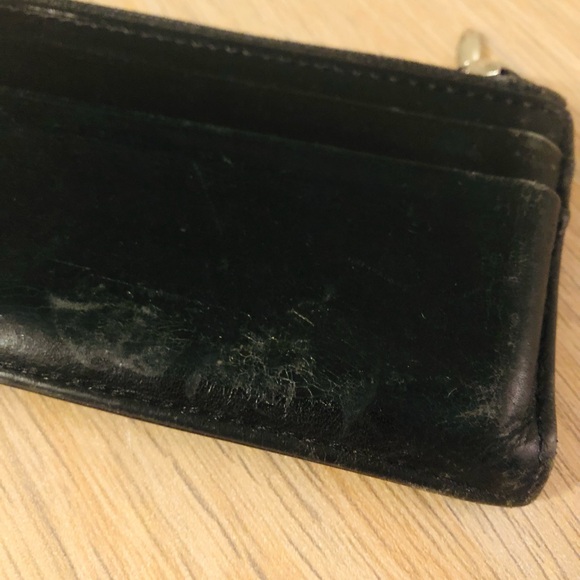 Unisex Black leather Waterford credit card & change wallet - Picture 8 of 14